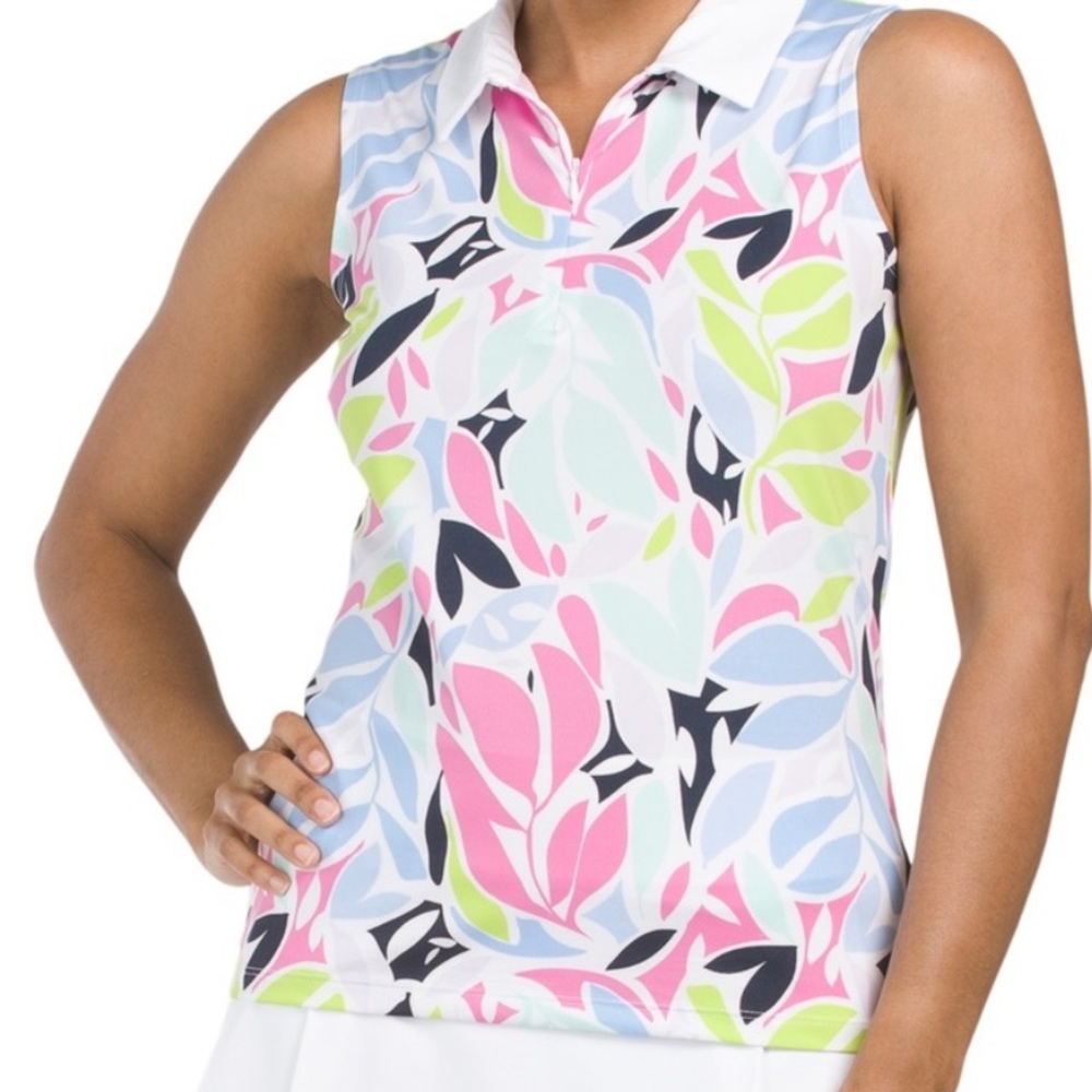 TOMMY BAHAMA - Golf/Tennis/PickleBall Sleeveless 1/4 Zip Top XS | NWT